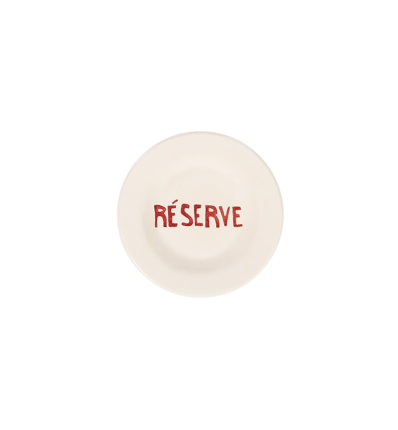 Résérve dessert tallerken - rød